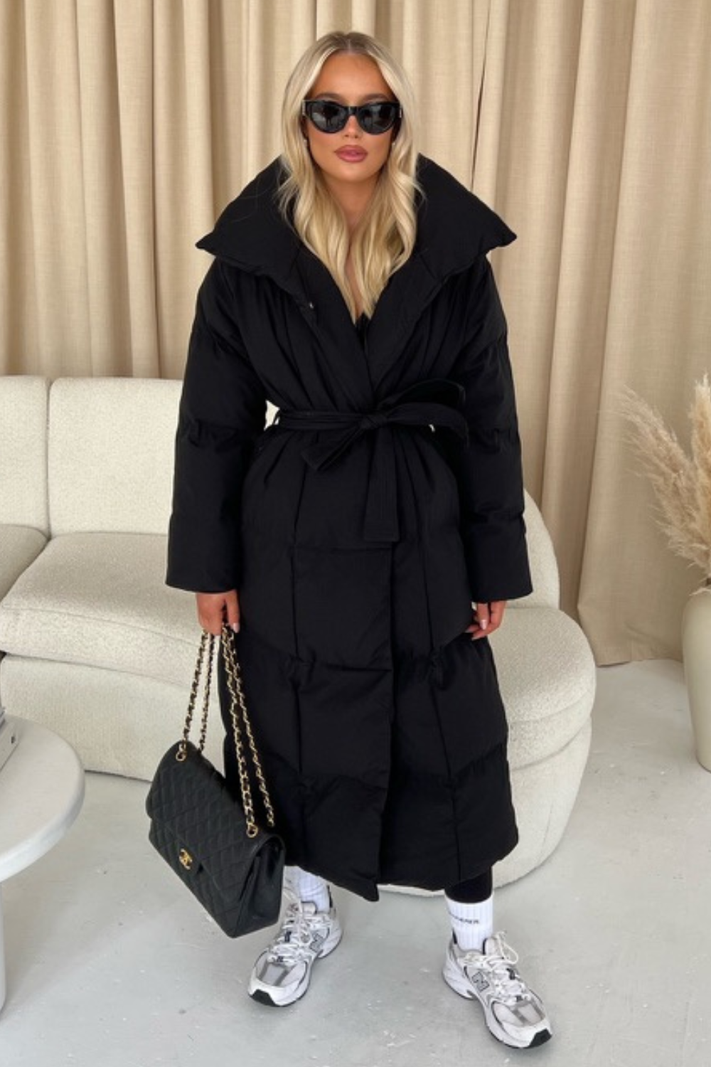 Blossom long duvet puffer coat