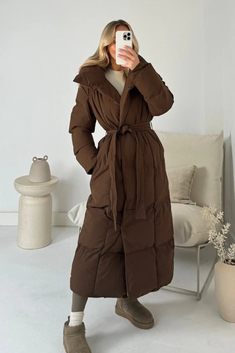 Blossom long duvet puffer coat