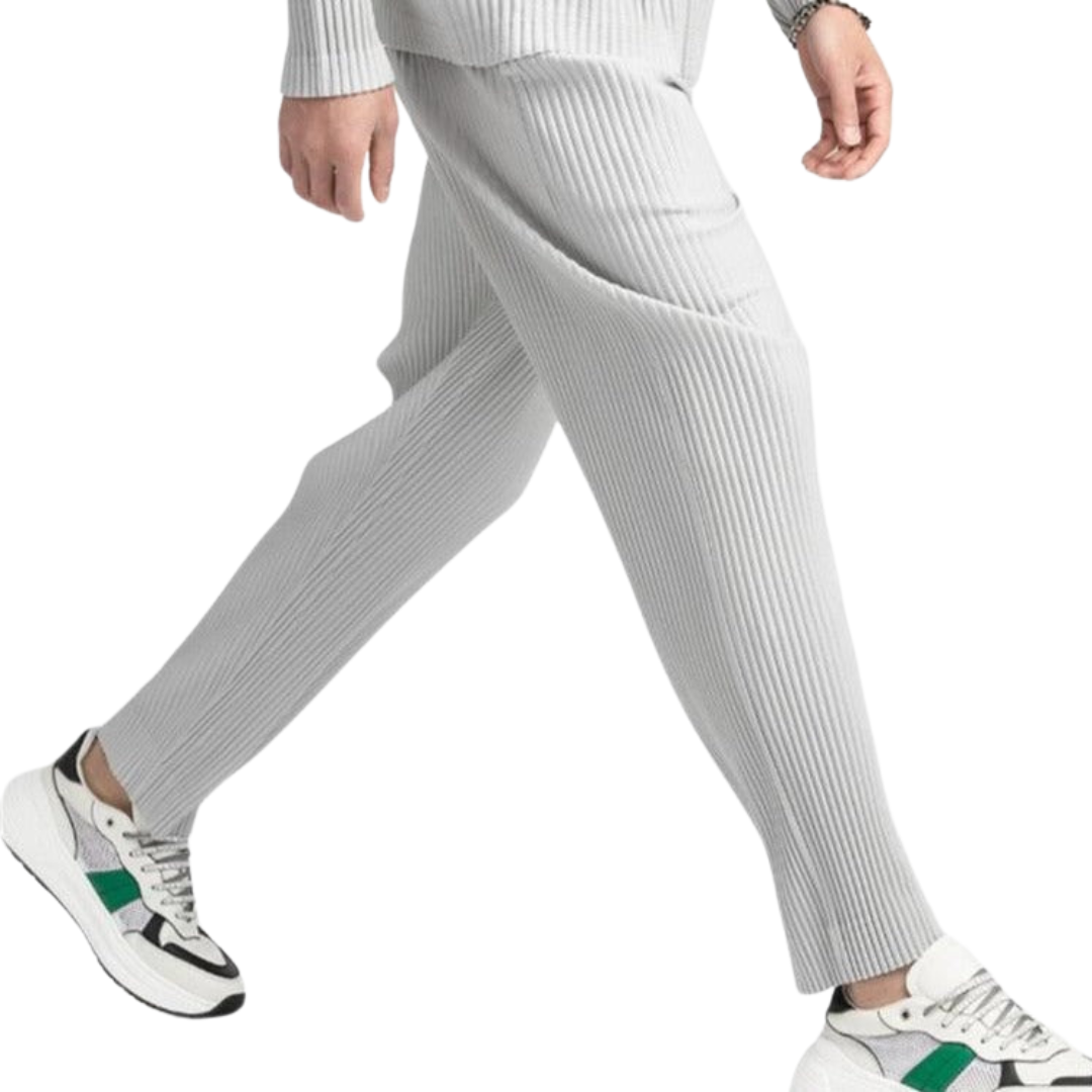 Zery™ | Ribbed cotton trousers