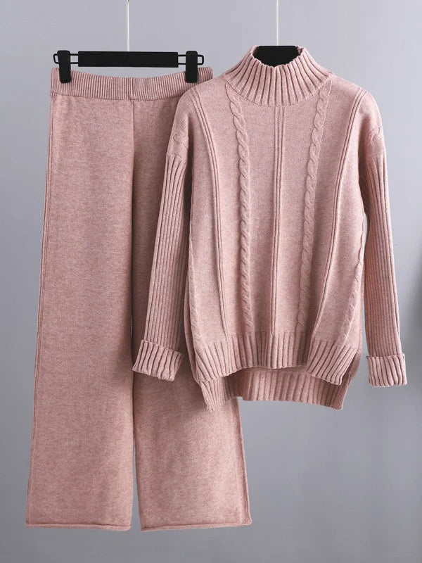 Zery™ | Cable Knit Lounge Two Piece Set