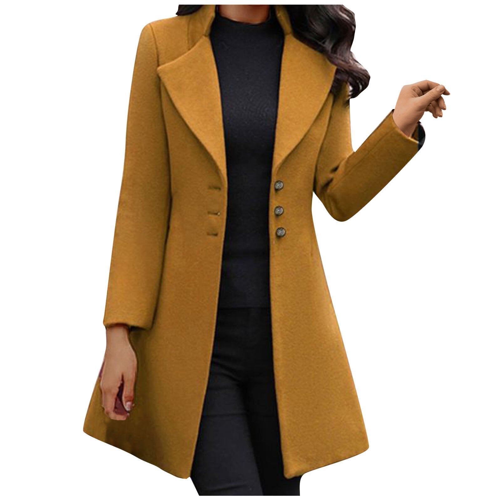 Zery™ | Long-sleeved woollen coat