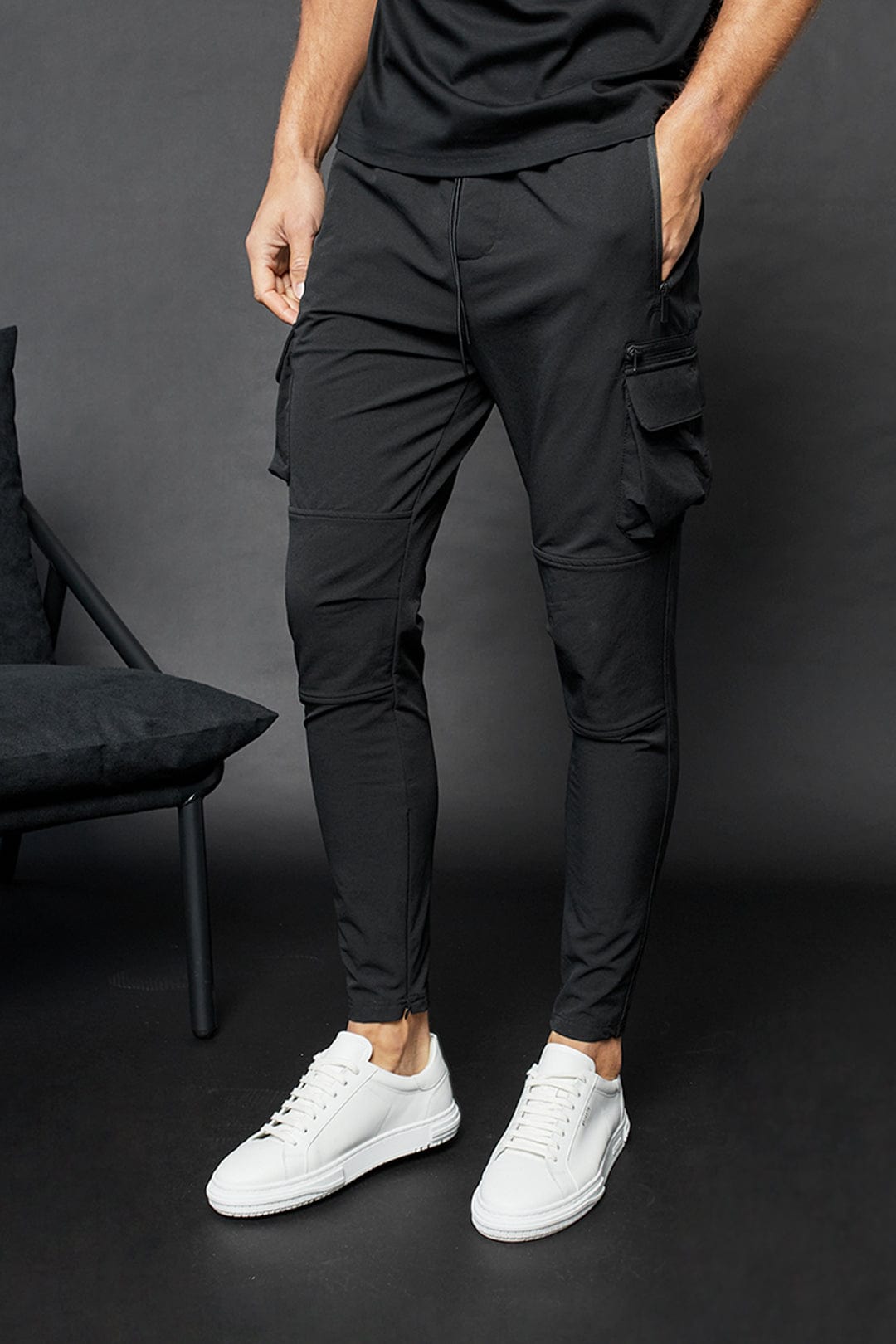 Zery™ | Mid Weight Nylon Cargo Pant - Light Grey