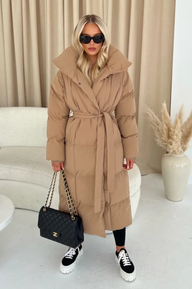 Blossom long duvet puffer coat