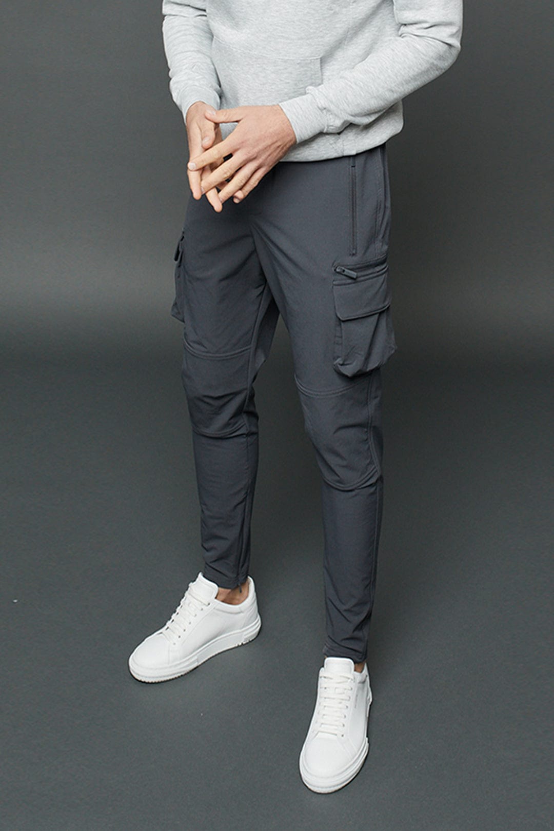 Zery™ | Mid Weight Nylon Cargo Pant - Light Grey