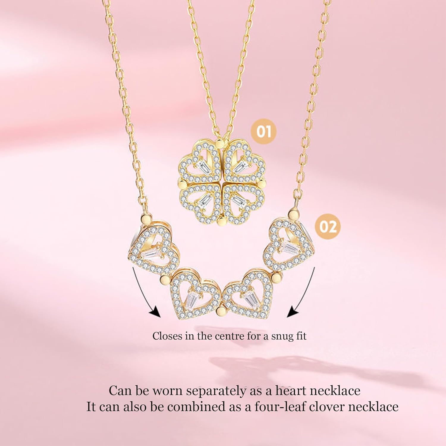 Zery™ I 2-In-1 LUCKY CLOVER  NECKLACE