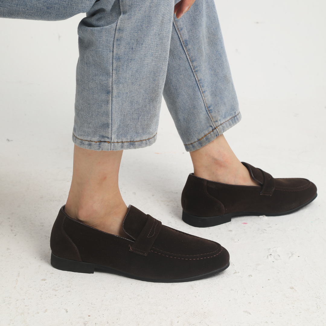 Zery™ | Suede Penny Loafers