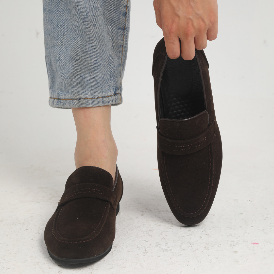 Zery™ | Suede Penny Loafers