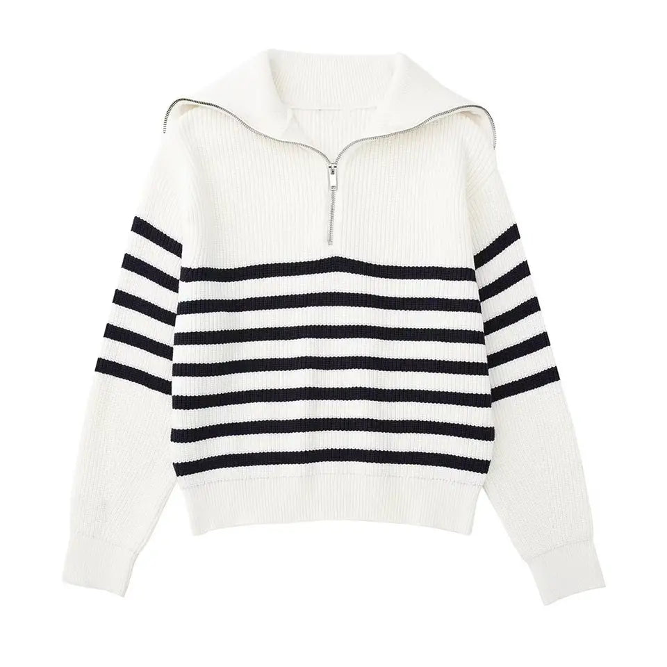 Zery™ | Striped Zip Up Sweater