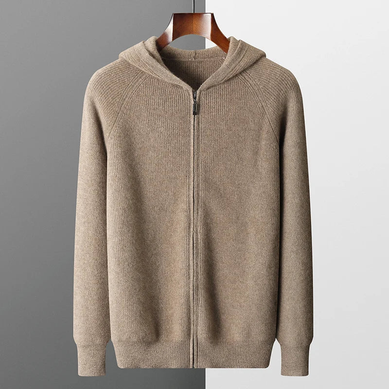 Zery™ | Luxe Merino Wool Men’s Autumn Hoodie