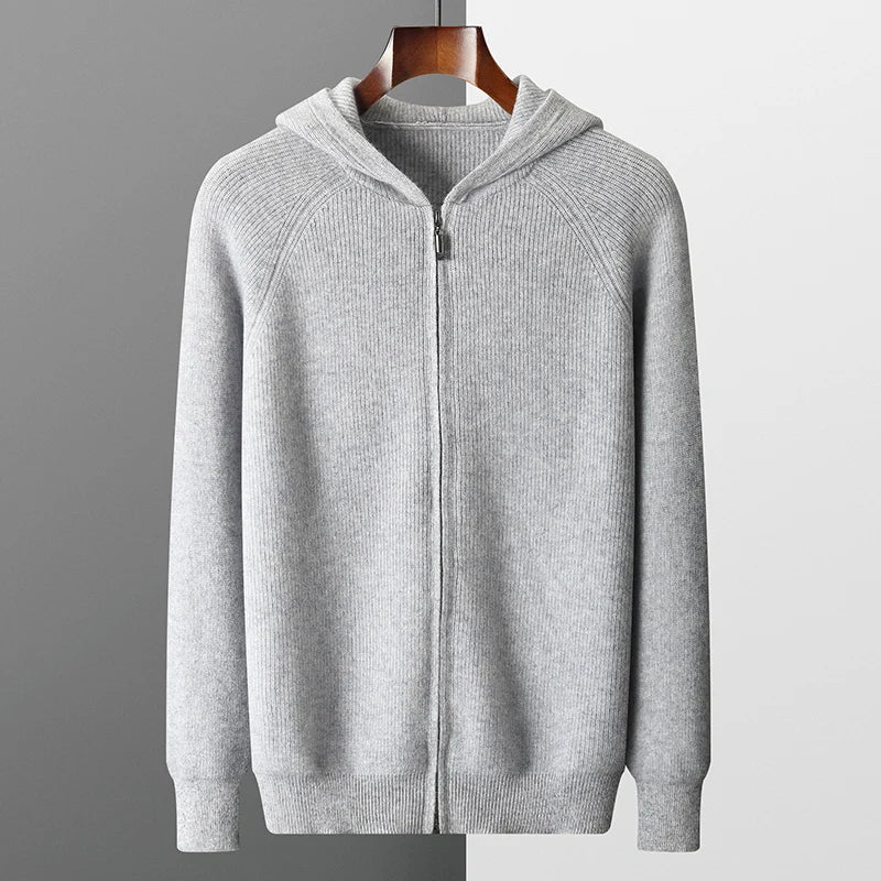 Zery™ | Luxe Merino Wool Men’s Autumn Hoodie