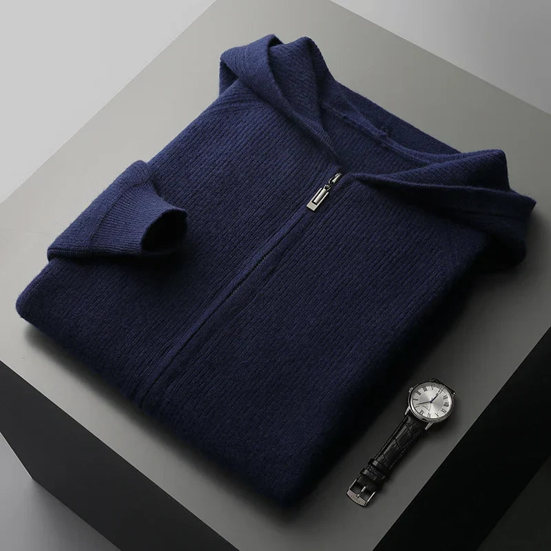 Zery™ | Luxe Merino Wool Men’s Autumn Hoodie