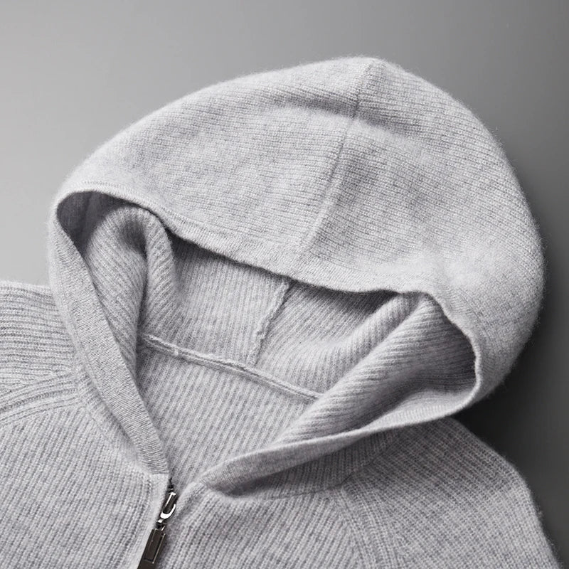 Zery™ | Luxe Merino Wool Men’s Autumn Hoodie