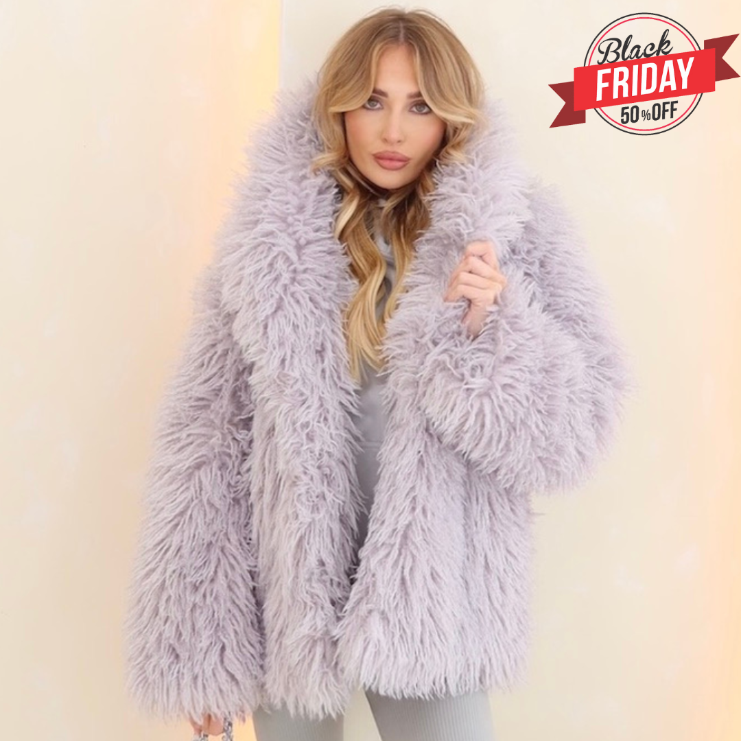 Ava Mongolian faux fur coat