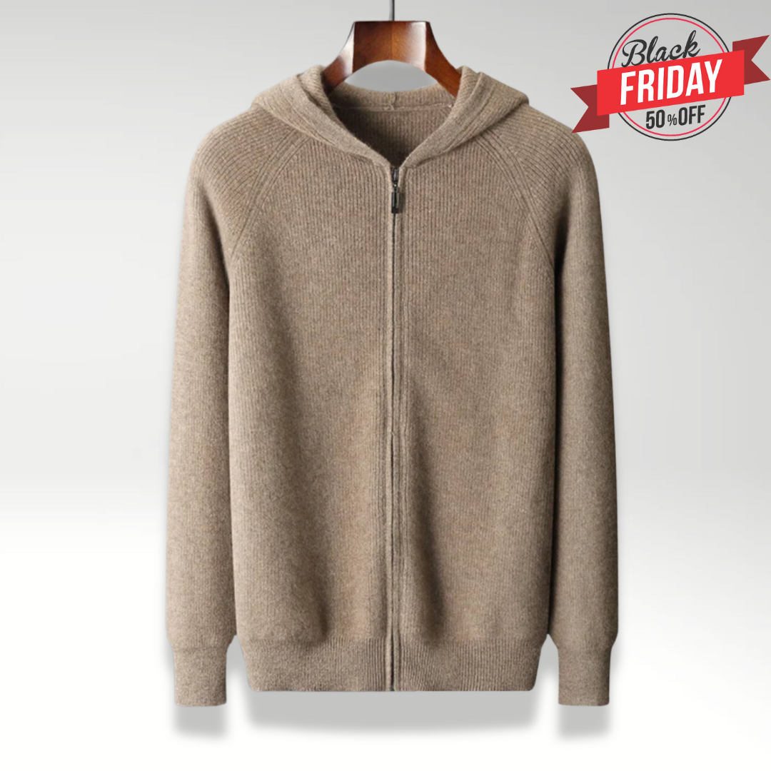 Zery™ | Luxe Merino Wool Men’s Autumn Hoodie