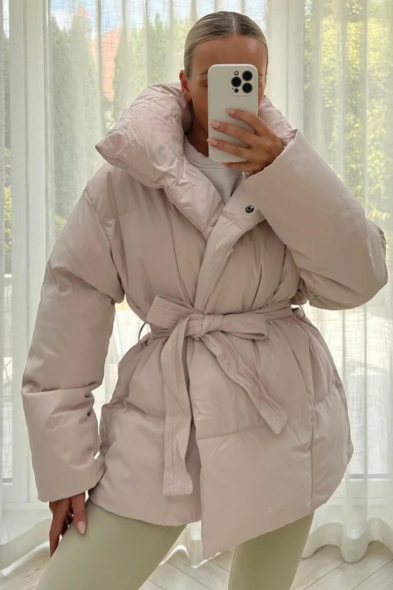 Alaska ™  Padded Duvet Button Up Coat