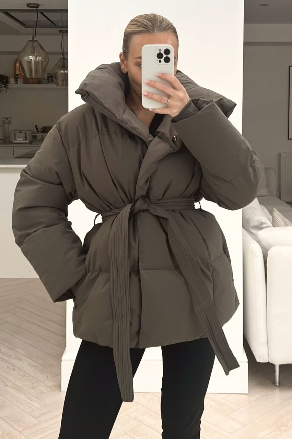 Alaska ™  Padded Duvet Button Up Coat