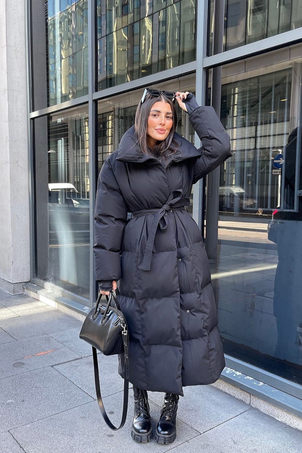 Blossom long duvet puffer coat