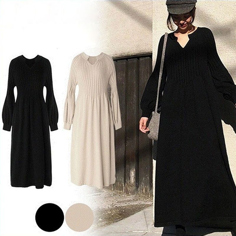 Zery™ | Knitted Long-sleeve Dress