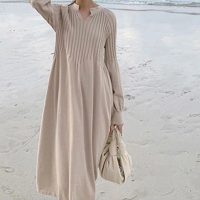 Zery™ | Knitted Long-sleeve Dress