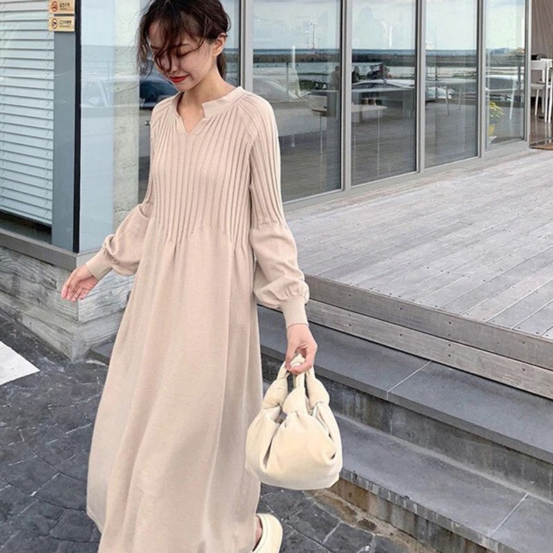 Zery™ | Knitted Long-sleeve Dress