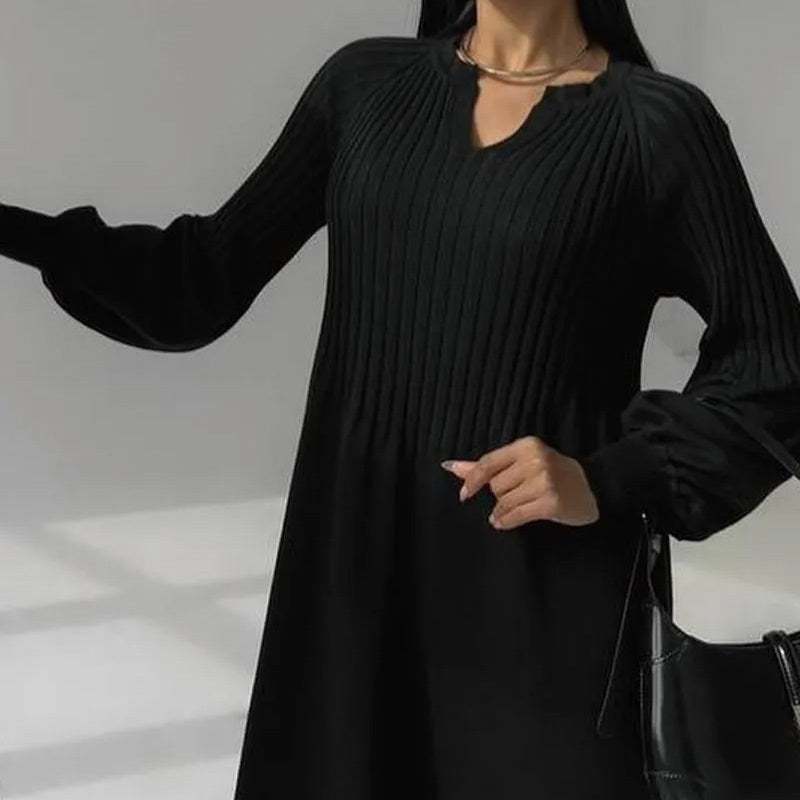 Zery™ | Knitted Long-sleeve Dress